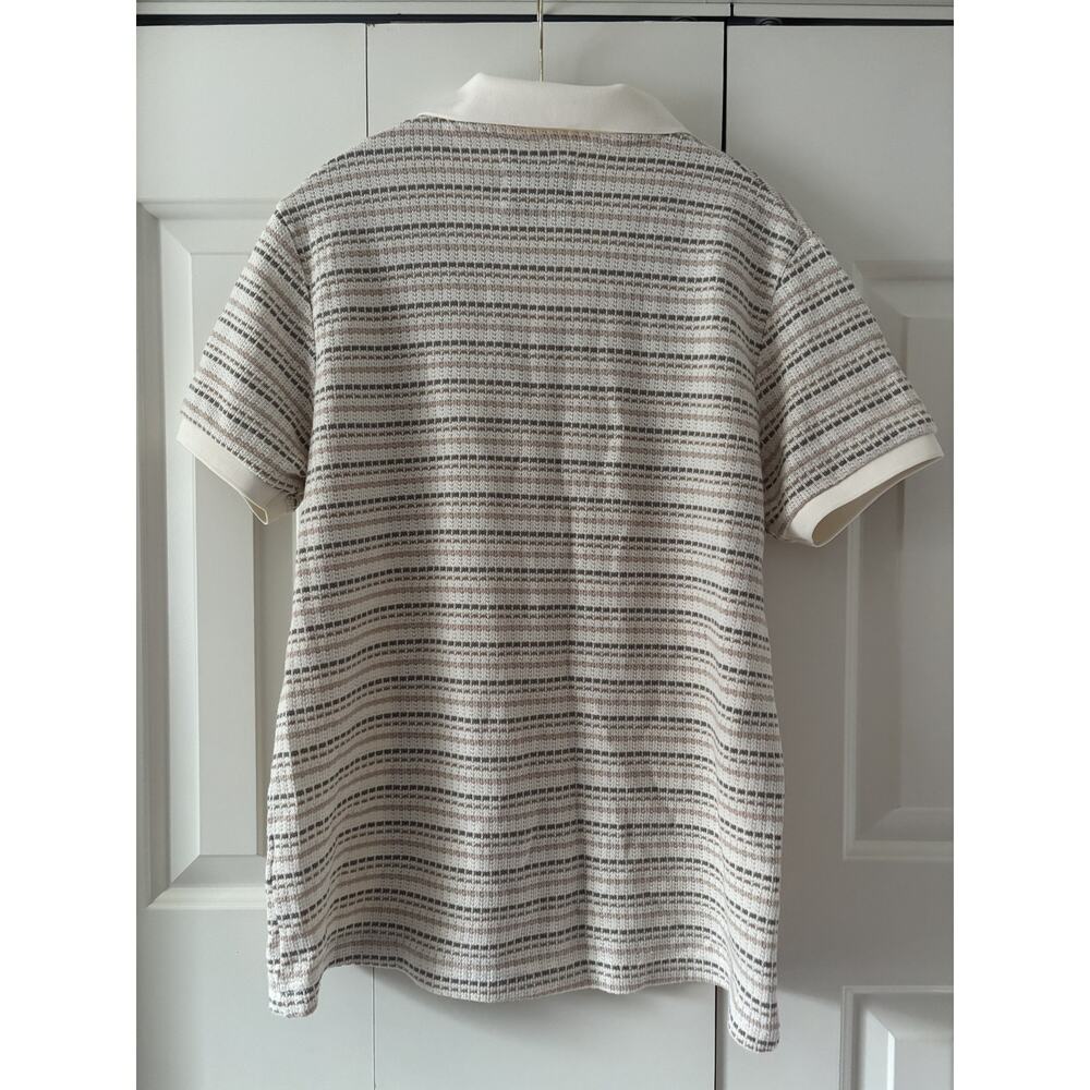 Denim & Flower Ricky Singh Striped Polo Shirt L - Picture 7 of 7
